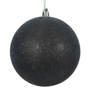 Vickerman N592517DG - Black Ball Ornament