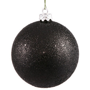 N593017DQ Vickerman - 12 in Black Sequin Ball Christmas Ornament
