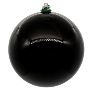 Vickerman N592517DPV - Black Ball Ornament