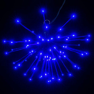 X21G082 Vickerman - 16 Inch Outdoor Blue LED Starburst Christmas Light - Green Frame