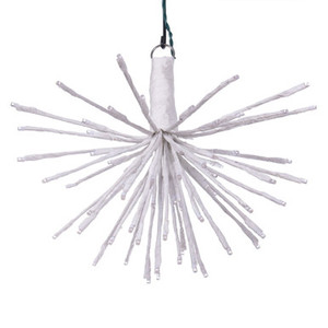X21W089 Vickerman - 16 Inch Outdoor Pure White LED Starburst Christmas Light - White Frame