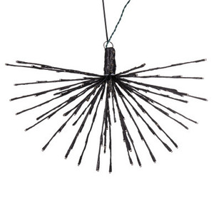 X21K161 Vickerman - 24 Inch Outdoor Warm White LED Starburst Christmas Light - Black Frame