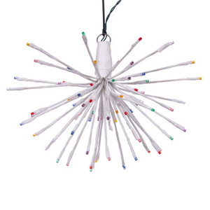X21W080 Vickerman - 16 Inch Outdoor Multi-Color LED Starburst Christmas Light - White Frame