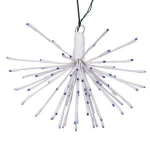 X21W082 Vickerman - 16 Inch Outdoor Blue LED Starburst Christmas Light - White Frame