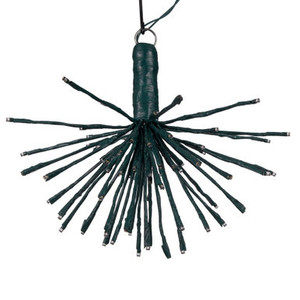 X21G081 Vickerman - 16 Inch 80-Light Outdoor Warm White LED Starburst Christmas Light - Green Wire
