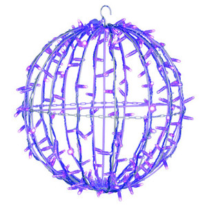 X20LED06T Vickerman - 20 Inch Outdoor Purple LED Christmas Light Sphere