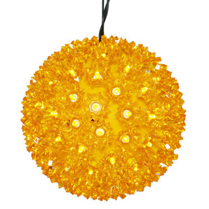 X120607 Vickerman - 6 Inch Outdoor Gold LED Christmas Light Sphere