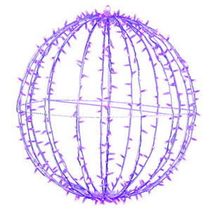 X40LED06T Vickerman - 40 Inch Outdoor Purple LED Christmas Light Sphere