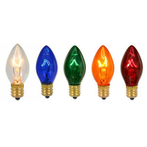 V471730-25 Vickerman - Multi Color Incandescent C7 Christmas Bulbs - E12 Base - 25 Pack