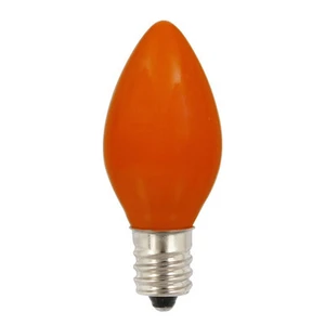 V471757-25 Vickerman - Orange Incandescent C7 Christmas Bulbs - 25 Pack