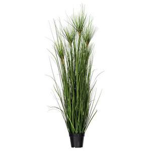 Vickerman 60" Artificial Potted Green Straight Grass and Cattails