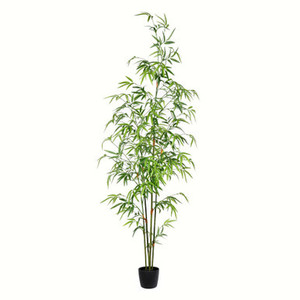 Vickerman 5' Artificial Potted Mini Bamboo Tree