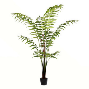 Vickerman 6' Artificial Potted Leather Fern