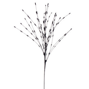 QG221917 Vickerman - 36" Black Berry Glitter Spray - 6 Pack
