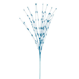 QG221912 Vickerman - 36" Turquoise Berry Glitter Spray - 6 Pack
