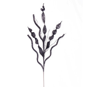 QG223887 Vickerman - 34" Pewter Multi Spiral Glitter Spray - 4 Pack