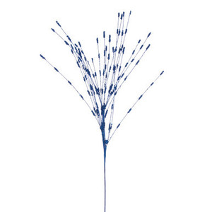 QG221902 Vickerman - 36" Blue Berry Glitter Spray - 6 Pack