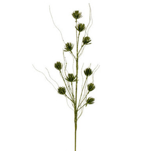 QG224473 Vickerman - 30" Artificial Lime Mini Flower Glitter Spray - 6 Pack