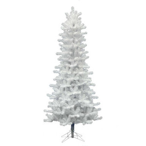Vickerman A135675 7.5' x 42" Crystal White Pine Slim 1012T