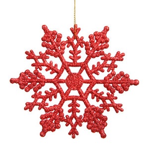 Vickerman M101403 - Red Snowflake Ornament