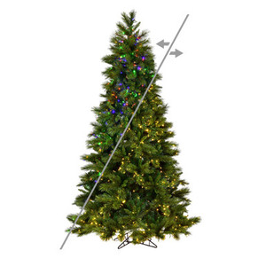 Vickerman 6.5' x 40" Brighton Pine Artificial Christmas Tree with LED Color Changing Lights