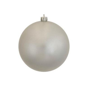 Vickerman 8" Silver Candy Ball Christmas Ornament