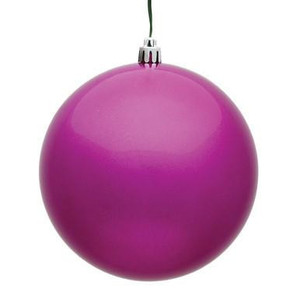 Vickerman 12" Fuchsia Candy Ball Christmas Ornament