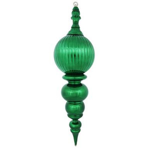 Vickerman 28" Green Shiny Finial Christmas Ornament