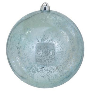 Vickerman 8" Baby Blue Shiny Mercury Ball Christmas Ornament
