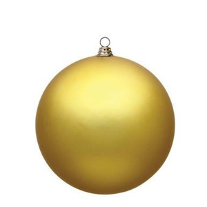 Vickerman 15.75" Gold Matte Ball Christmas Ornament