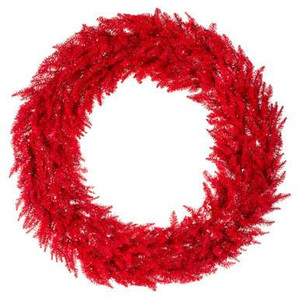 Vickerman 48" Red Fir Artificial Christmas Wreath Unlit