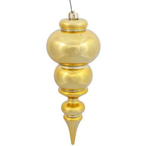 Vickerman 14" Gold Shiny Finial Christmas Ornament