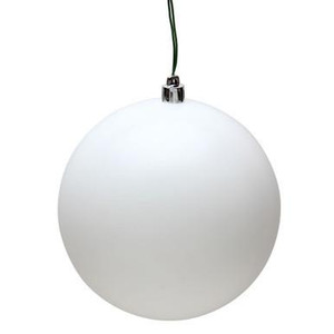 Vickerman 2.4" White Matte Ball Christmas Ornament 24 per Bag