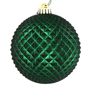 Vickerman 2.75" Midnight Green Durian Glitter Ball Christmas Ornament 12 per Bag