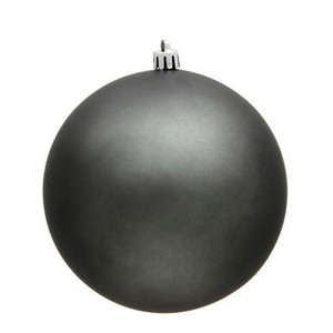  Vickerman 10" Pewter Matte Ball Christmas Ornament 