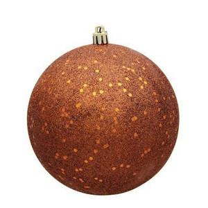 Vickerman 12" Copper Sequin Ball Christmas Ornament