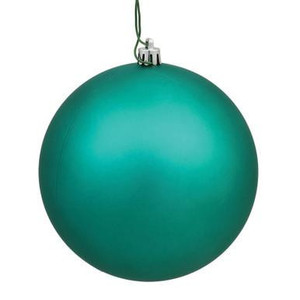 Vickerman 3" Teal Matte Ball Christmas Ornament 32 per box