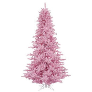  Vickerman 5.5' Pink Fir Artificial Christmas Tree Unlit 