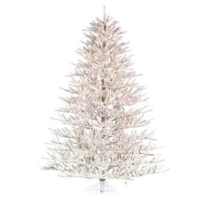 Vickerman 5.5' x 52" Flocked Pistol Pine Artificial Pre-lit Christmas Tree Warm White 3mm LED Lights