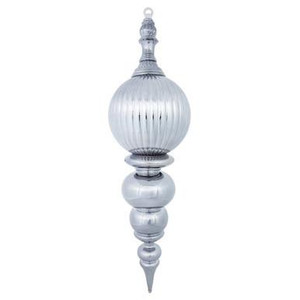  Vickerman 28" Pewter Shiny Finial Christmas Ornament 