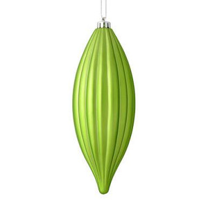 Vickerman 8" Celadon Matte Line Finial Christmas Ornament Pack of 4