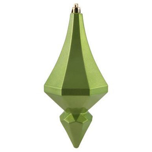  Vickerman 8" Celadon Candy Finish Diamond Finial Christmas Ornament Pack of 2 