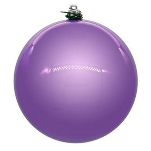 Vickerman 10" Lavender Pearl UV Drilled Ball Christmas Ornament 1 per bag