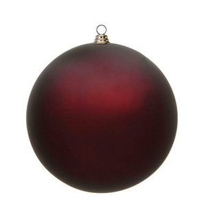  Vickerman 15.75" Burgundy Matte Ball Christmas Ornament 