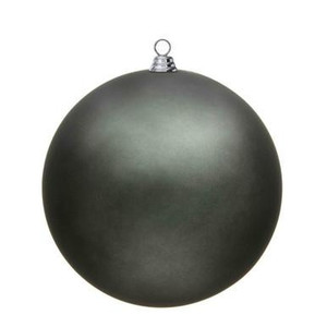  Vickerman 15.75" Pewter Matte Ball Christmas Ornament 