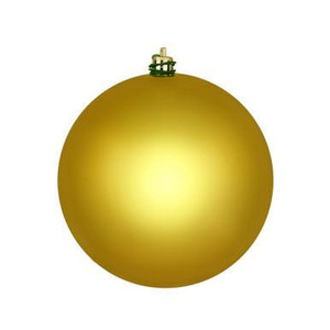Vickerman 10" Medallion Gold Shiny Ball Christmas Ornament