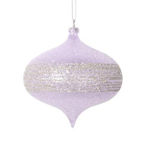 Vickerman 4" Light Purple Onion Christmas Ornament 4 per bag