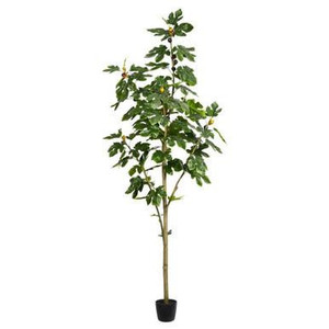 Vickerman 7' Artificial Potted Fig Tree