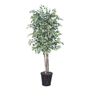  Vickerman 6' Artificial Variegated Deluxe Rattan Basket 