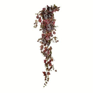  Vickerman 6' Artificial Burgundy Grape Leaf IvyHanging Bush 